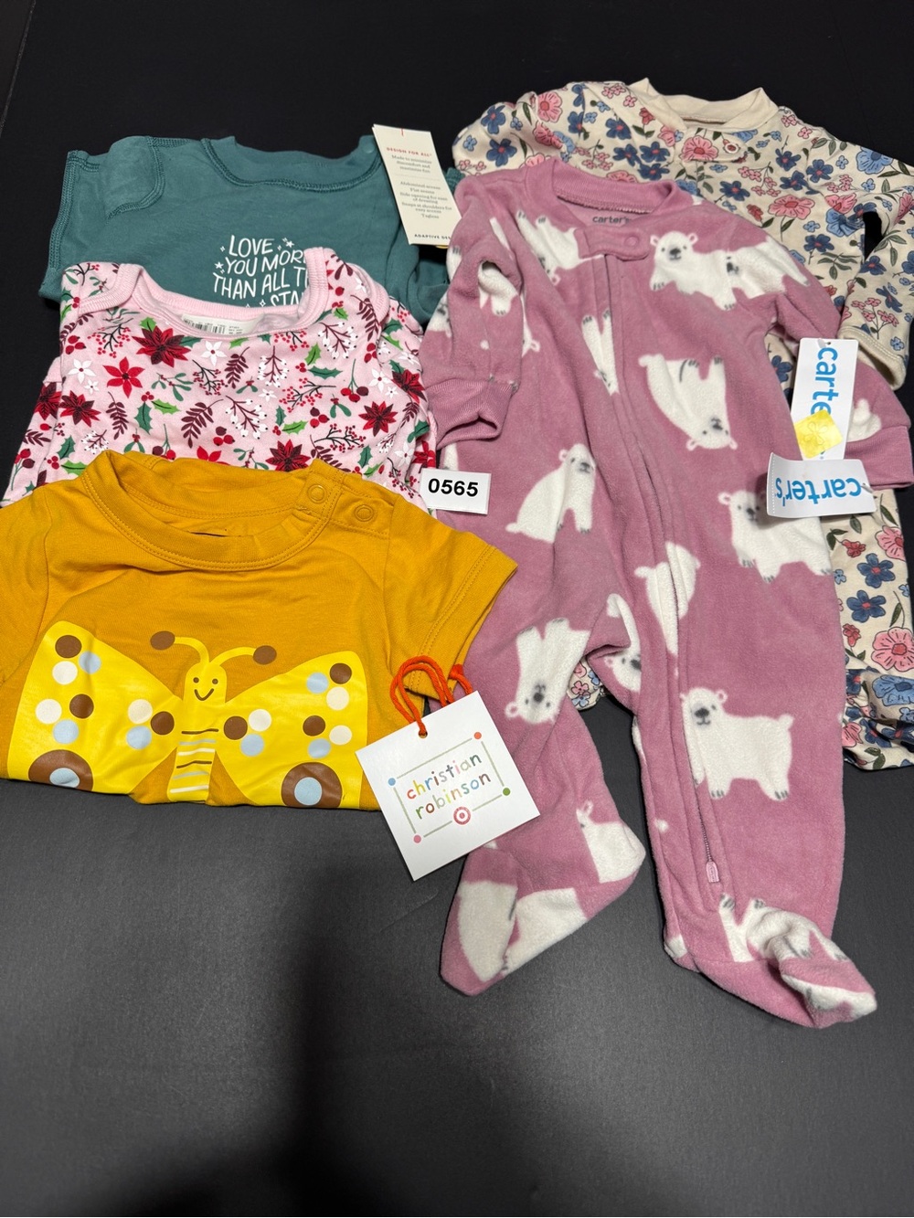 Bundle Lot of 5 of 3-6 Month Mixed Brands Baby Clothes